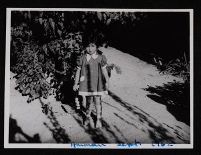 طفلة من عائلة بطشون، عمان، 1962