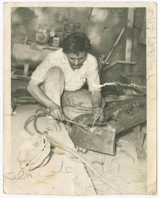 Ismail al-Shalabi Working, the 1960s 