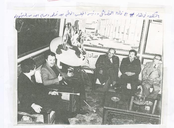 Bassam Shak'a while receiving the Order of the Umayyads in Syria (this order is the highest knighthood order of Syria)