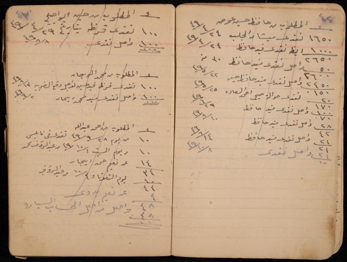 دفتر حسابات، عقربا، 1940- 1959