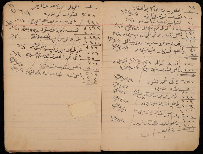 دفتر حسابات، عقربا، 1940- 1959