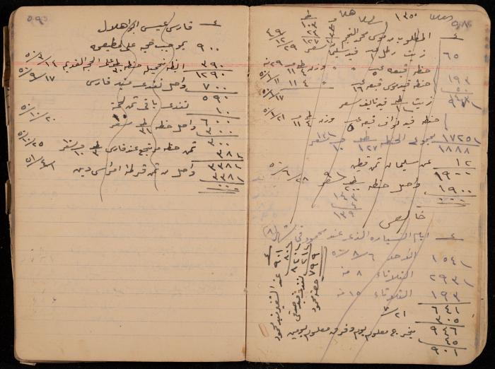 دفتر حسابات، عقربا، 1940- 1959