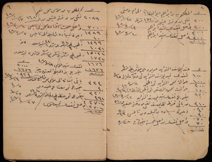 دفتر حسابات، عقربا، 1940- 1959