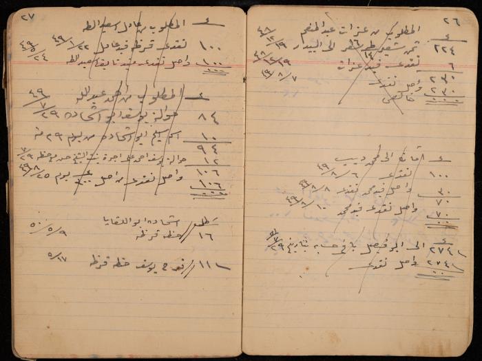 دفتر حسابات، عقربا، 1940- 1959