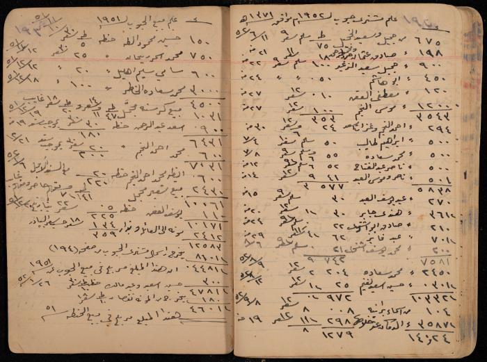 دفتر حسابات، عقربا، 1940- 1959