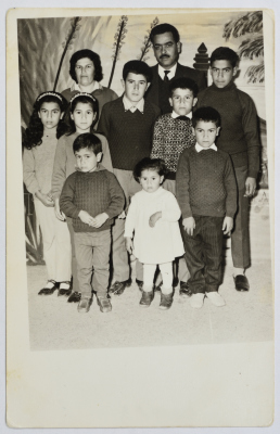 Tareq Abdel-Aziz and Amna Abdel-Fattah with Their Children, 6 February 1971