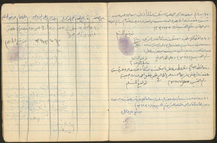 Book of Signatures for Receipt of Marriage Contract Vouchers, Aqraba, 1970-1989