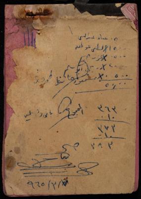 A Book of Receipts of Donations for the Aqraba Road Committee, Kuwait, 1965