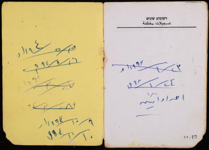 دفتر تطعيمات لبراء ديريه، عقربا، 1993