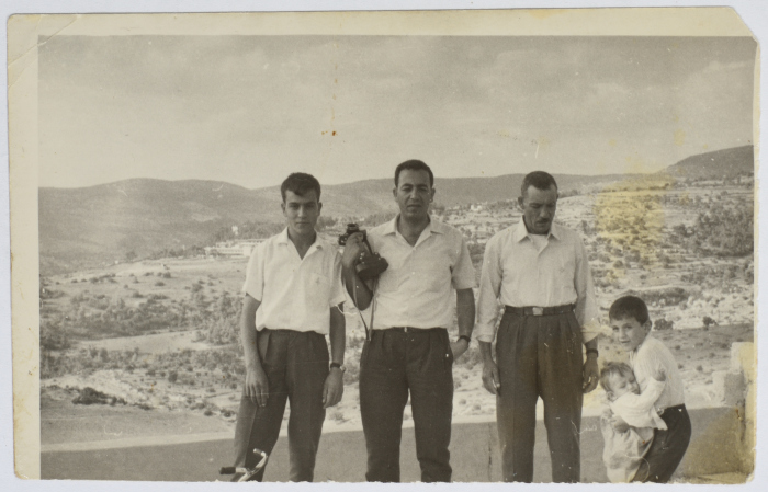 Yousef Abdel-Fattah and Others Visiting the Town of Anjara in Jordan, 1969
