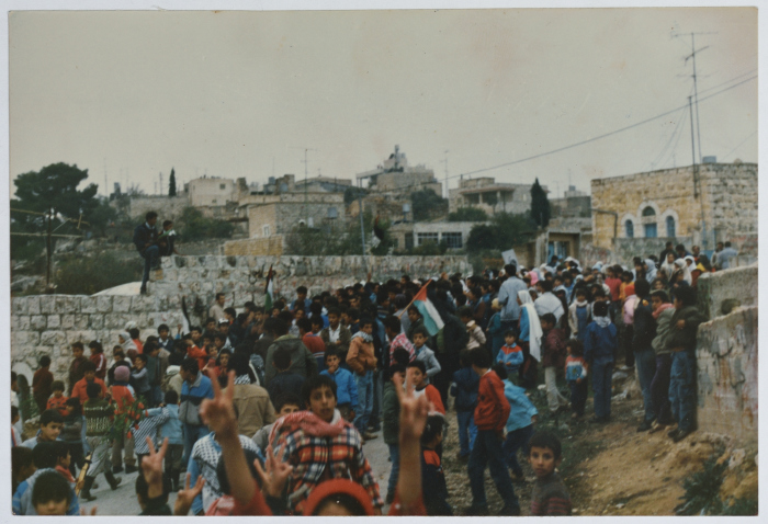 A Demonstration by the Citizens of Silwad on Palestinian Prisoners' Day, 17 April 1990