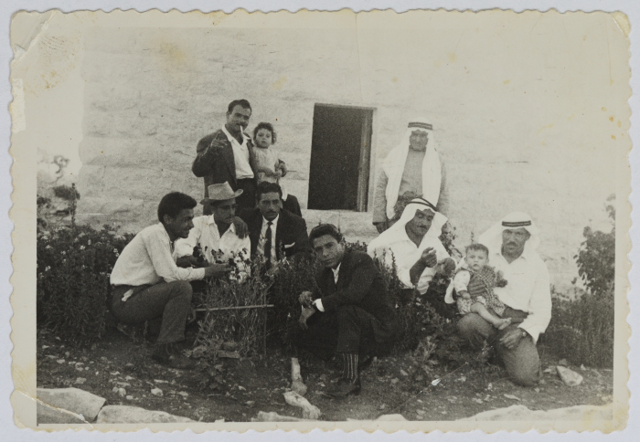 The Family of Yousef Abdel-Fattah and His In-Laws from Jordan, Barham, 1962