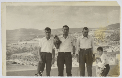 Yousef Abdel-Fattah and Others Visiting the Town of Anjara in Jordan, 1969