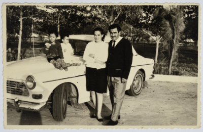 Shahinaz Abdel-Fattah and Badawi Abdel-Majid with Their Children, Sharjah, 1971-1972