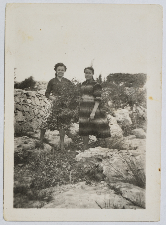 Rasmeyyeh Abdel-Majid and Afaf Arouri, Burham, 1959