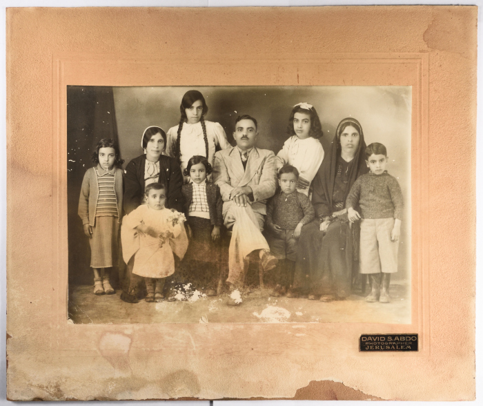 The Abdel-Aziz Ali Family from Burham Village, Jerusalem, the 1940s