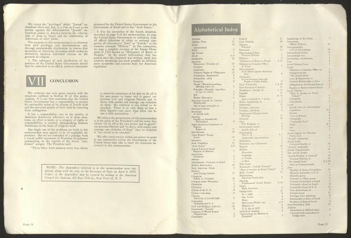 مذكرة مقدمة إلى وزير الخارجية الأميركي، 8 نيسان 1953