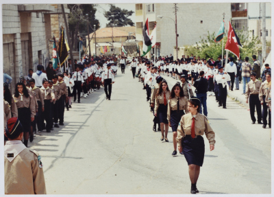 A Scouts Parade on Easter and Holy Saturday, Ramallah, 22 April 1995