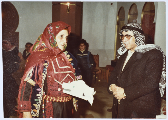 أمين الخطيب في الاتحاد النسائي الفلسطيني العربي