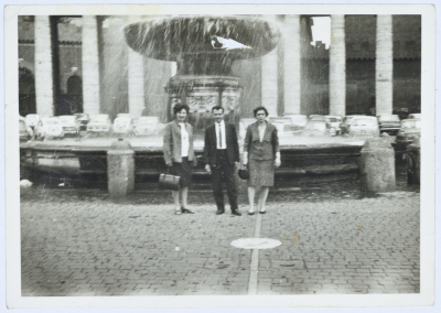 Amin al-Khatib at Saint Peter's Square During an International Social Conference