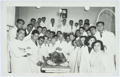 Amin al-Khatib at the Syrian University's Department of Anatomy 