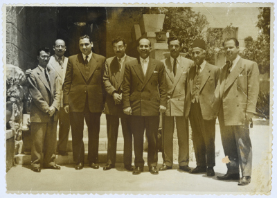 Amin al-Khatib with the Egyptian Ambassador 