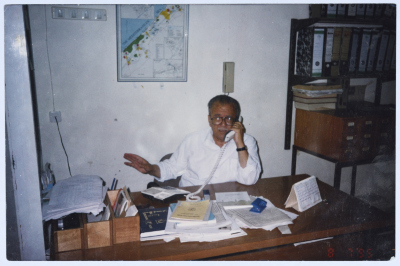 Amin al-Khatib at the General Union of Charitable Societies, Jerusalem 