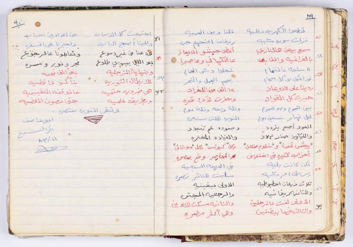 A collection of poems written and compiled by Omar Saleh Al Barghouthi when he was in prison