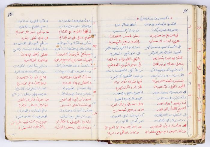 A collection of poems written and compiled by Omar Saleh Al Barghouthi when he was in prison