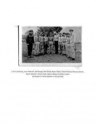 A Photograph of Scouts at a Scouts Camp, Sareyyet Ramallah-First Ramallah Group, al-Tireh, 1966