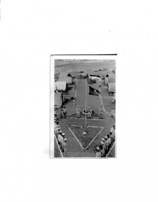 An Aerial Photograph of a Scouts Camp, Sareyyet Ramallah-First Ramallah Group