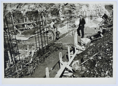 Amin al-Khatib During the Construction of al-Makassed Hospital