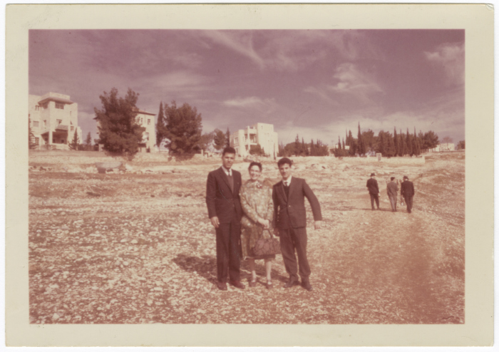Omar al-Qasim with His Friends, Jerusalem, 1 January 1962