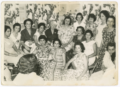A Group of Women at an Embroidery Course, Jerusalem, the 1970s