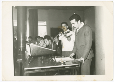 Wajih al-Qasim Giving a Speech at the College of Public Health Sciences Graduation Ceremony, Amman, 1971