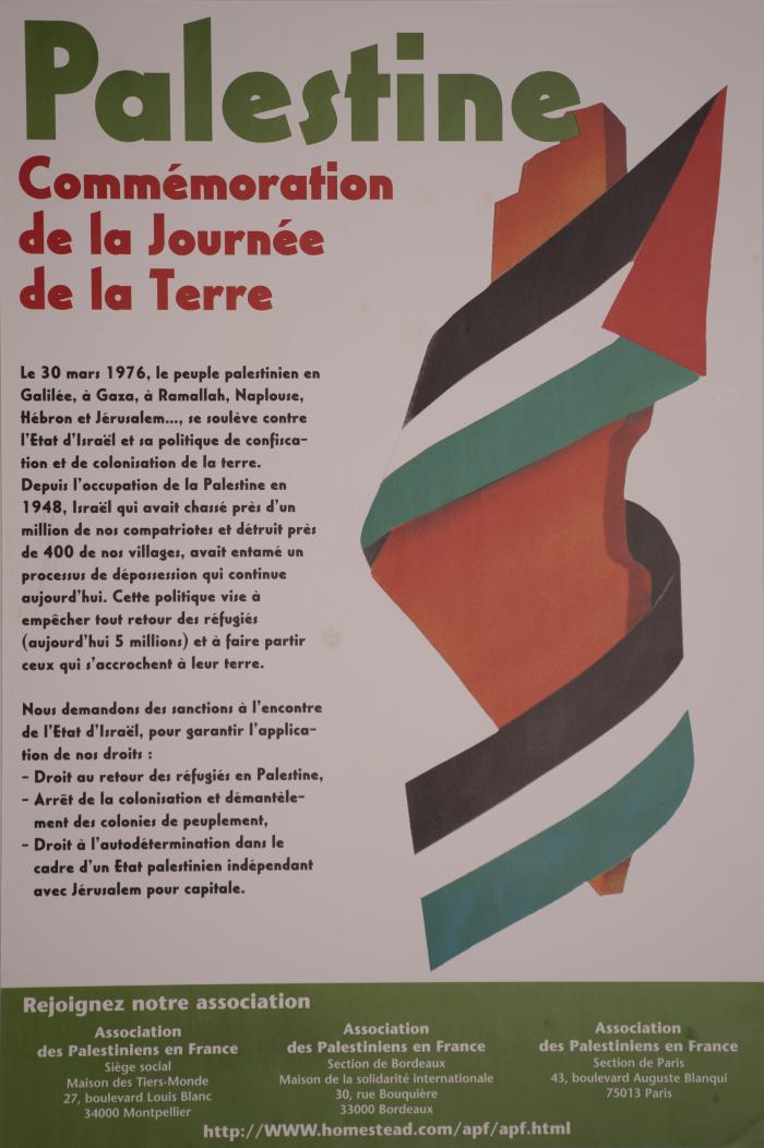 Palestine, commemorating Earth Day