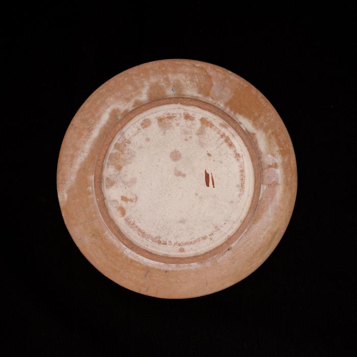 Armenian ceramics plate produced by the Tiles of the Dome of the Rock Workshop, Jerusalem,1919 - 1948
