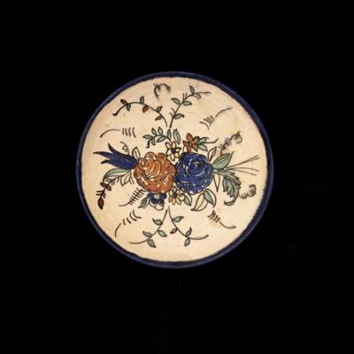 Armenian ceramics plate produced by the Tiles of the Dome of the Rock Workshop, Jerusalem,1919 - 1948