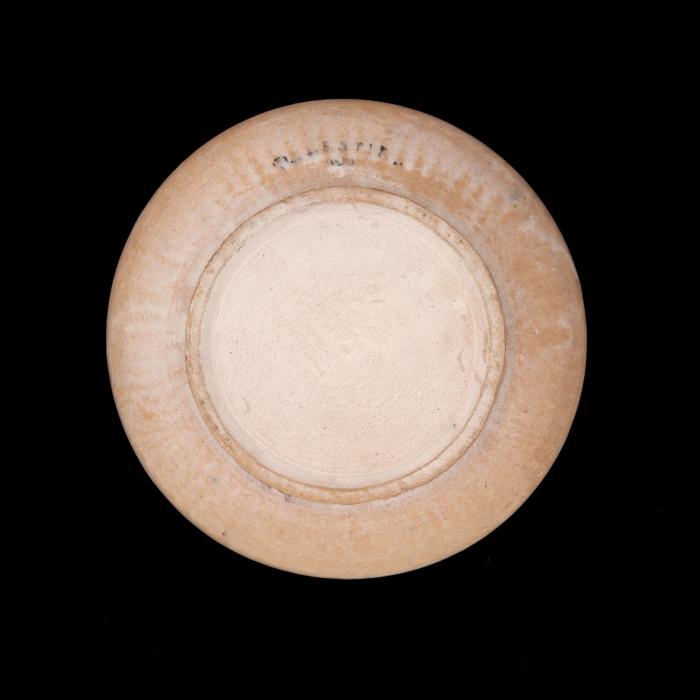 Armenian ceramics plate produced by the Tiles of the Dome of the Rock Workshop, Jerusalem,1919 - 1948