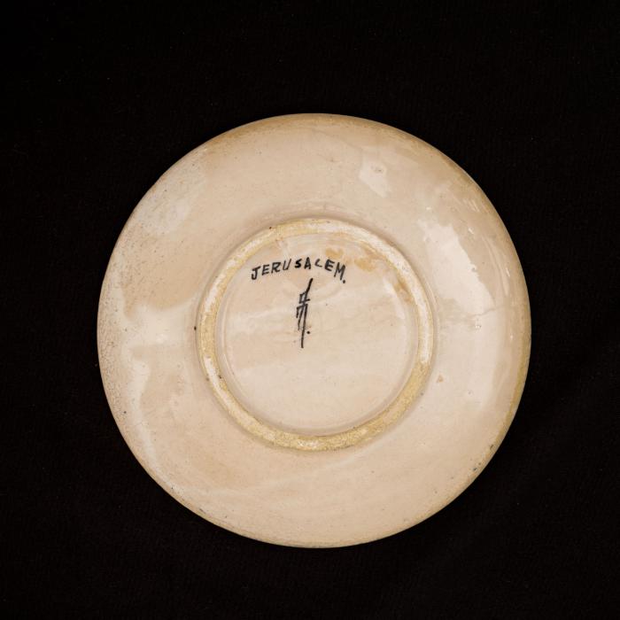 Armenian ceramics plate production of Joint Workshop - Jerusalem, 1921–1948