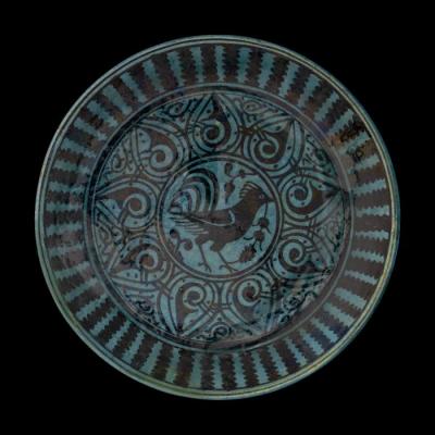 Armenian ceramic plate produced by the Joint Workshop, Jerusalem, 1921-1948