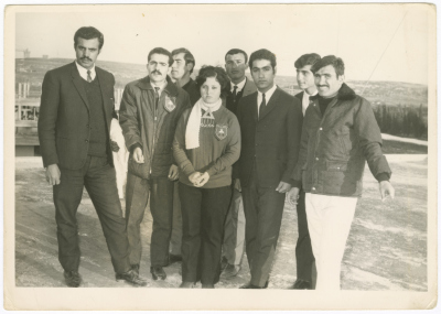 Wajih al-Qasim and Colleagues at the College of Science Graduation Ceremony, Amman, the 1960s