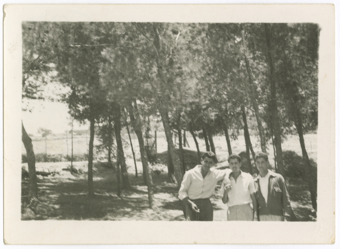 Omar al-Qasim with His Friends, Jerusalem, 1957