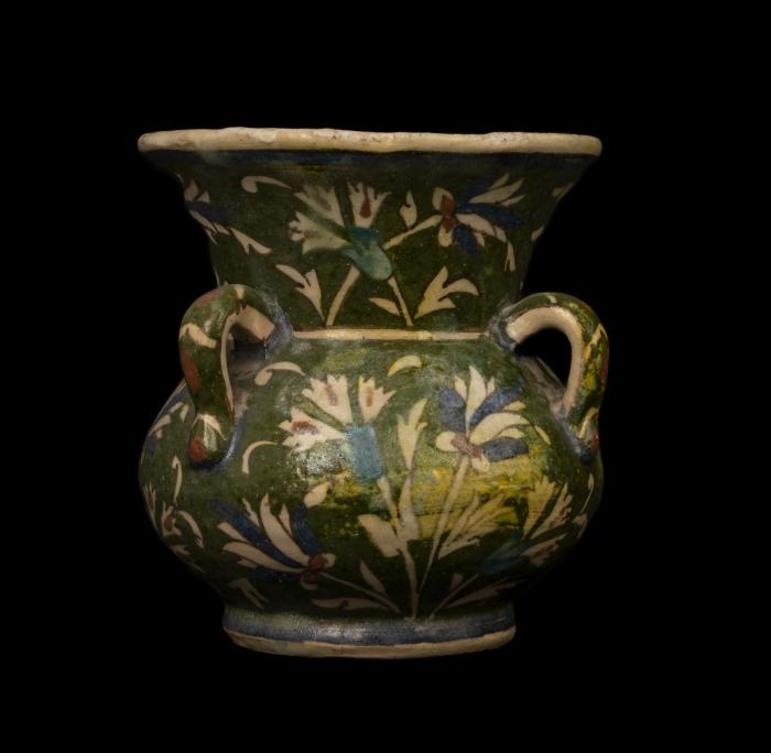 Armenian ceramic vase produced by the Joint Workshop, Jerusalem, 1921-1948