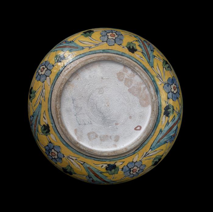 Armenian ceramic plate produced by the Dome of the Rock Tile Workshop, Jerusalem, 1919-1948