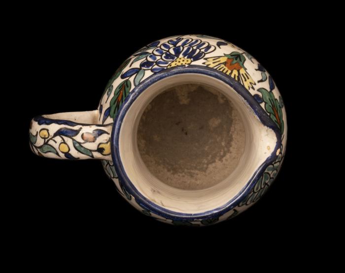 زهرية (مزهرية) خزف أرمني من إنتاج المشغل المشترك، القدس، 1921 - 1948