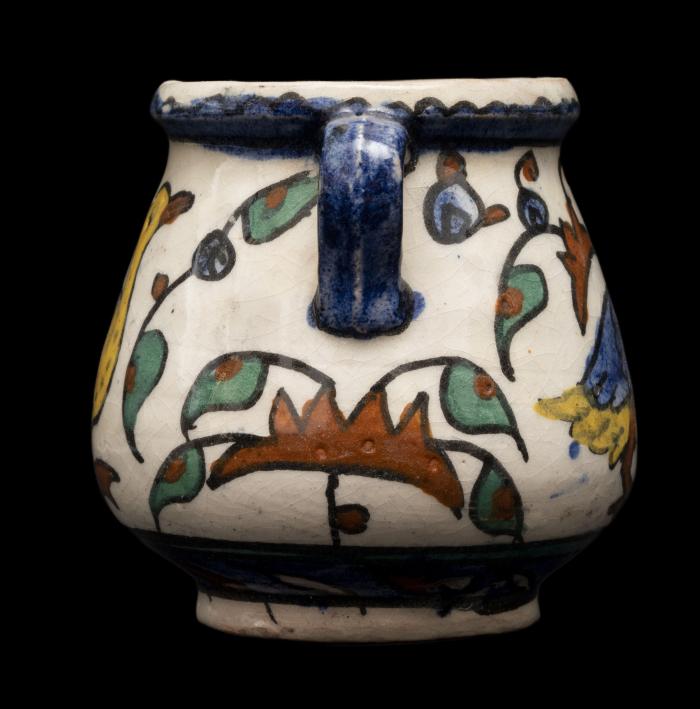 Armenian ceramic vase produced by the Joint Workshop, Jerusalem, 1921-1948