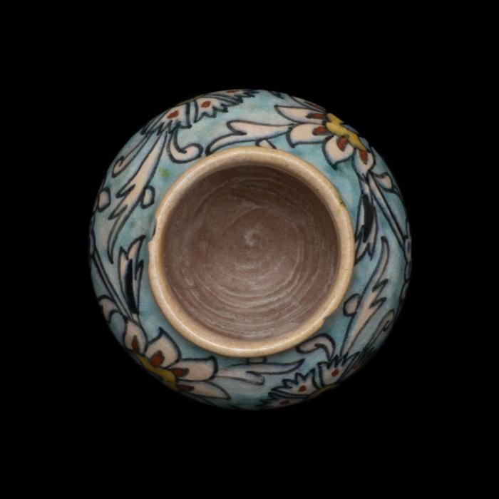 Armenian ceramic vase produced by the Dome of the Rock Tile Workshop , Jerusalem, 1919-1948