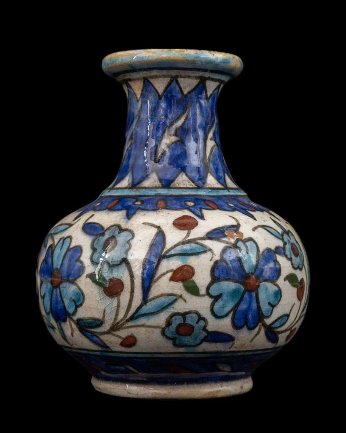 Armenian ceramic vase produced by the Joint Workshop, Jerusalem, 1921-1948