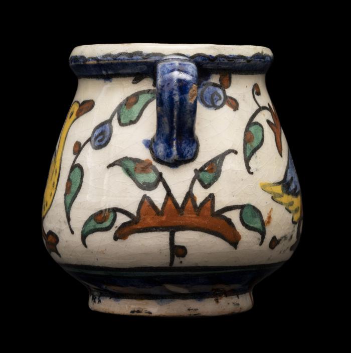 Armenian ceramic vase produced by the Joint Workshop, Jerusalem, 1921-1948